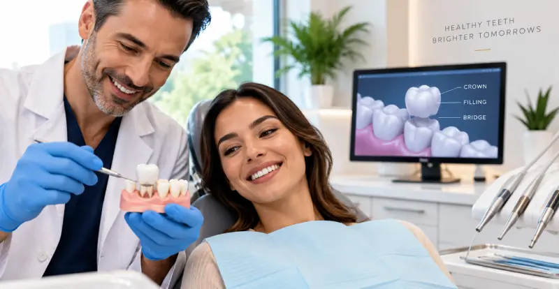 Restorative dentistry at Brightsmile Delta Dental Centre in Delta, BC