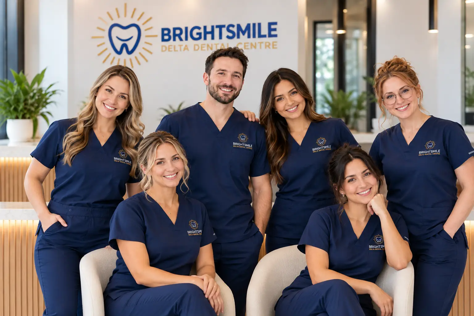 The team at Brightsmile Delta Dental Centre in Delta, BC